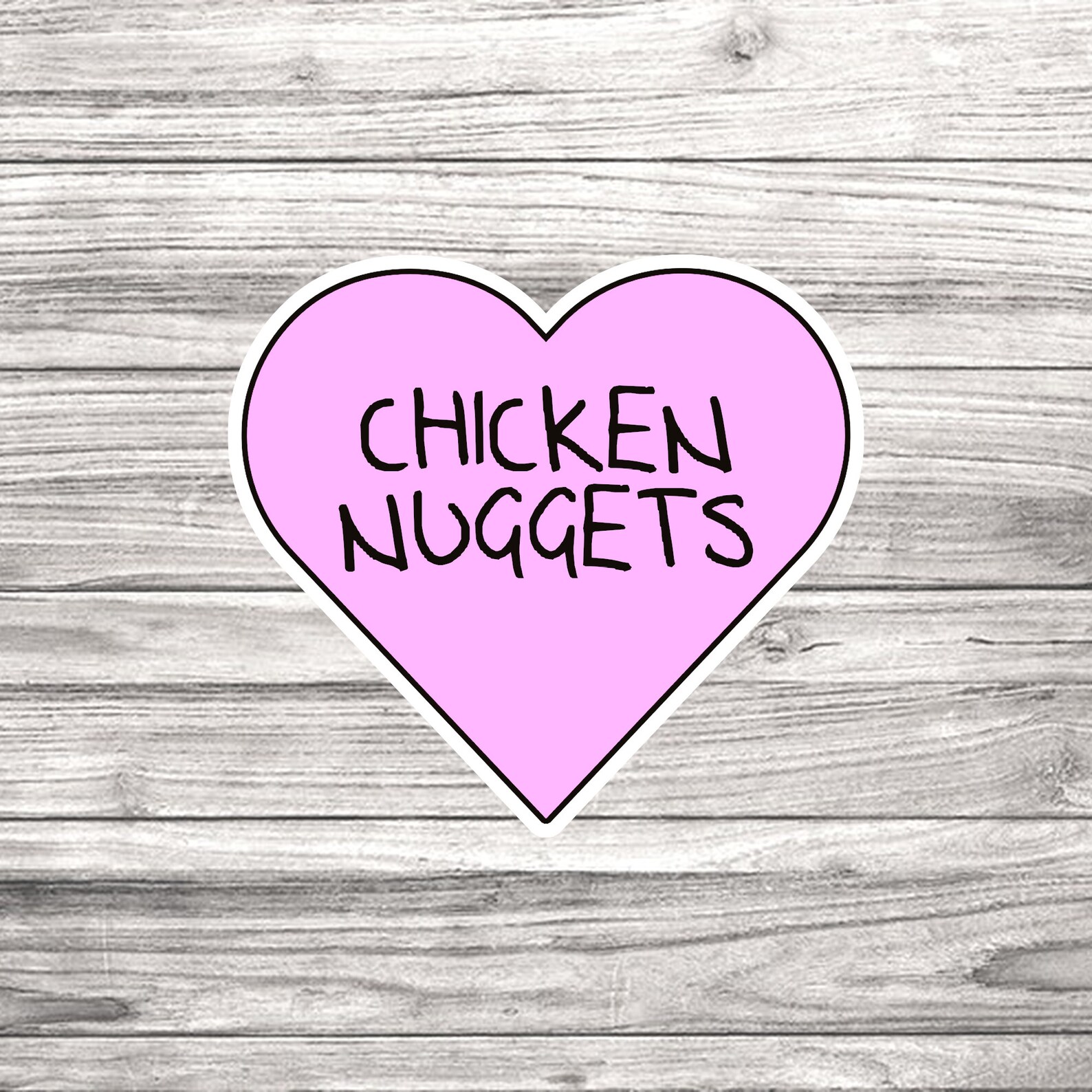 I LOVE CHICKEN Nuggets Premium Waterproof Die Cut Matte Etsy