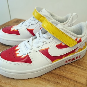 Nike Boy with flame and skyline - Orange, red and yellow