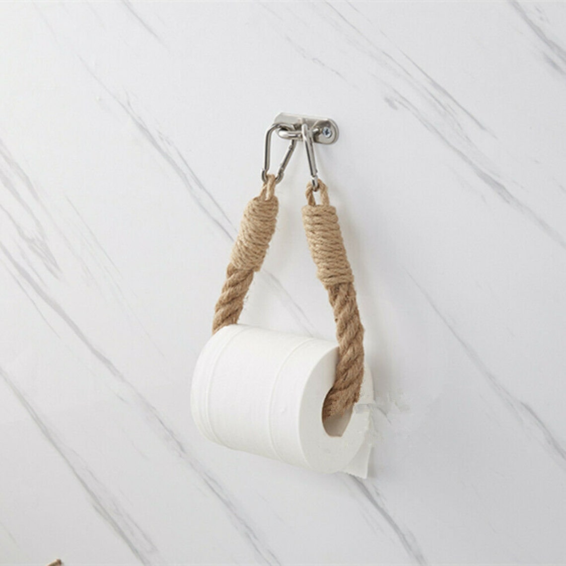 Jute Toilet Paper Holder..Towel Holder..Jute Rope Nautical Etsy