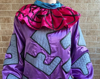 Killer klown costume Outer Space Purple clown costume Clown costume Circus costume Scary costume Clown collar Halloween costume Cosplay