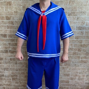 Halloween costume Scoop Ahoy Robin costume Steve costume Cosplay costume Men costume Adult costume Kids costume Scoop Ahoy shirt shorts
