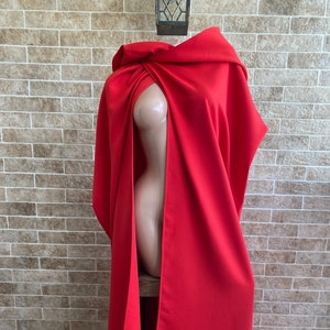 Bat costume Bat cosplay Halloween costume Cosplay costume Red cape Red cloak Red hooded cloak Hooded cape Vampire cloak Medieval cape adult