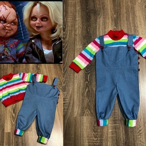 Chucky Costume Good Guy Chucky Costume Baby Toddler Kids Chucky Shirt ...