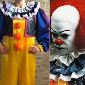 Clown costume Pennywise costume Pennywise the clown Toddler pennywise Cosplay costume Adult costume Pennywise costume kids Halloween costume image 1