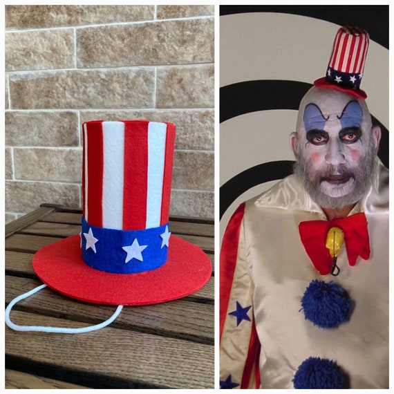 Hat Captain Spaulding House Costume 1000 Corpses Clown Costume Halloween Costume Circus Costume Scary Costume Cosplay Costume Uncle Sam Hat Etsy