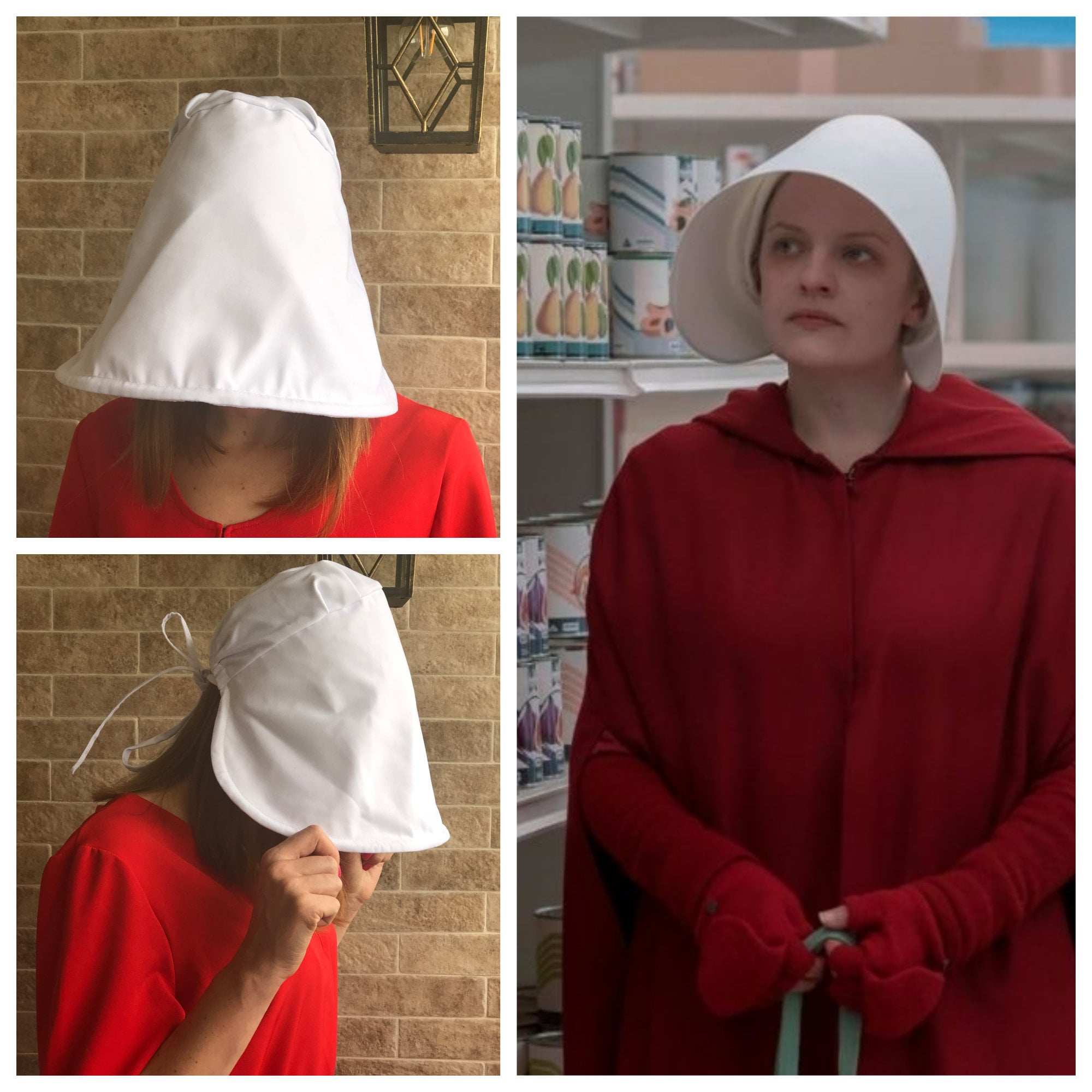 Handmaids Tale Wings Bonnet Cap the Handmaid s Tale Costume Offred