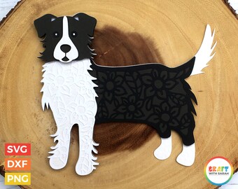 Download Mandala Collie Svg Etsy