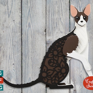 Cornish Rex Layered SVG | Layered Cornish Rex Cat Cutting File
