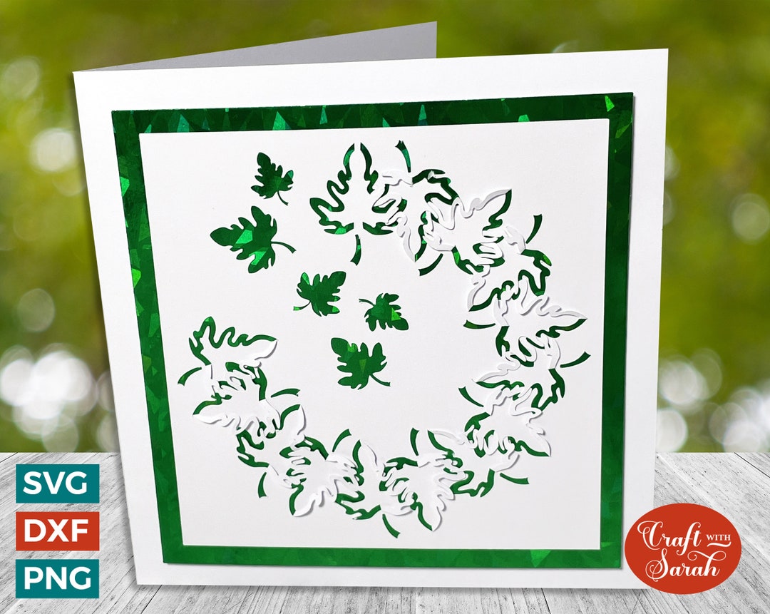 Falling Leaves Cut and Tuck Card SVG | Cut & Tuck Greetings Card 13 - Etsy
