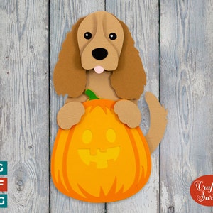 Cocker Spaniel Pumpkin SVG | Spaniel Pumpkin for Halloween