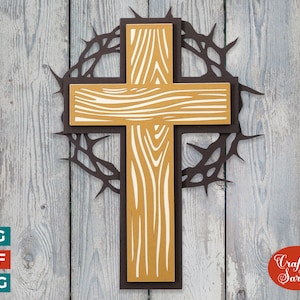 Croix de Pâques avec des épines de Zazzle.be Liste d'envies Vous avez des idées ? Carte de Pâques en couches SVG
