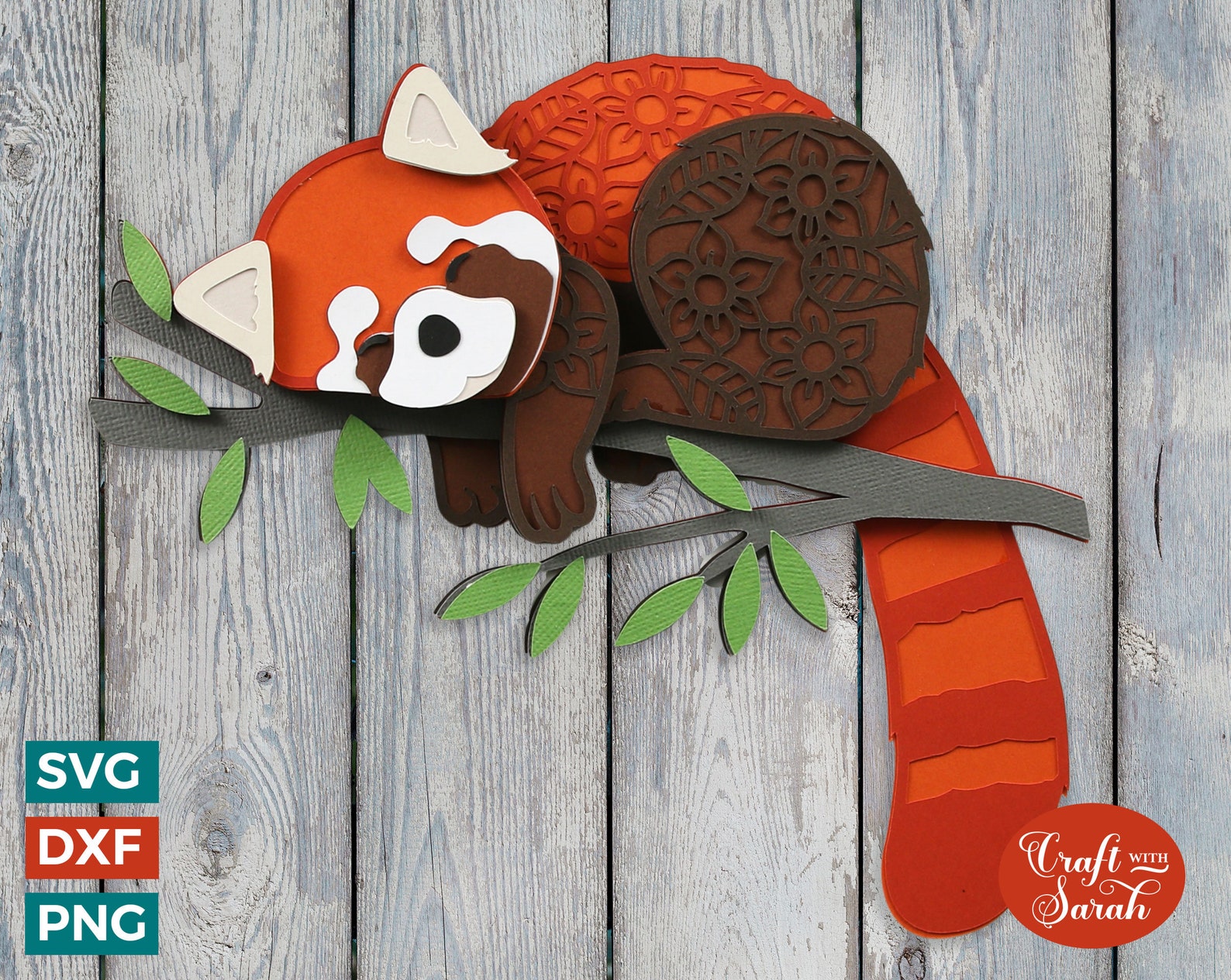 Red Panda SVG 3D Layered Red Panda Cutting File - Etsy