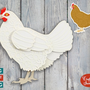 Poule SVG | Lime à découper pour poulet