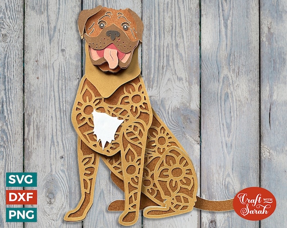 Dogue De Bordeaux SVG Layered Dogue De Bordeaux Cutting File