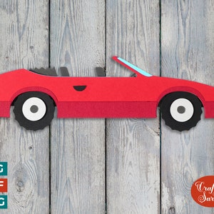 SVG de coche descapotable / SVG de coche descapotable en capas