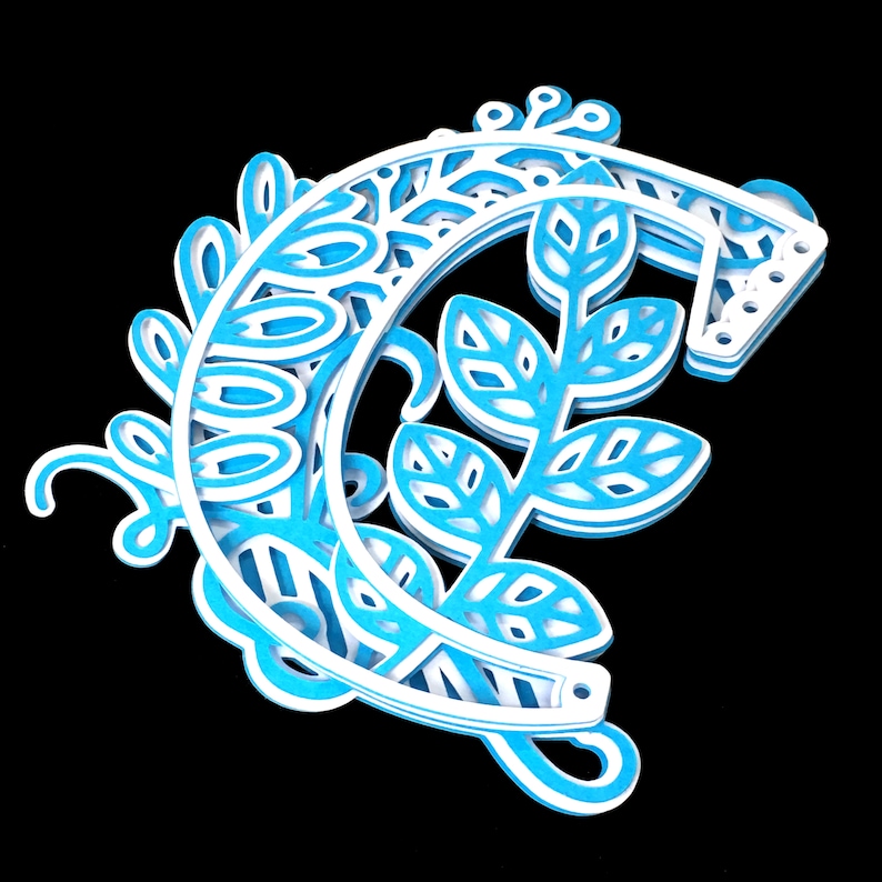 Download Letter C 3D Alphabet SVG for Cricut 3D SVG Letters C Monogram | Etsy