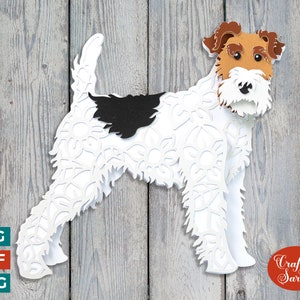 Fox-terrier SVG | Lime à découper pour Fox Terrier