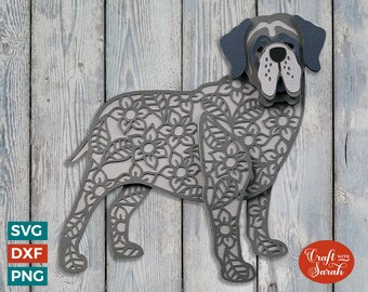 Neapolitan Mastiff SVG | Layered Neapolitan Mastiff Dog Cutting File