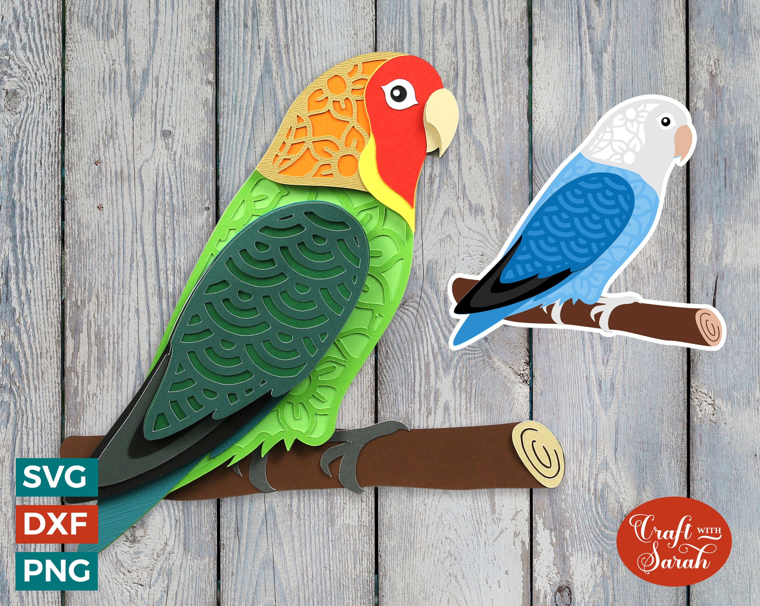 Lovebird SVG | Layered 3D Love Birds Cutting File - Etsy
