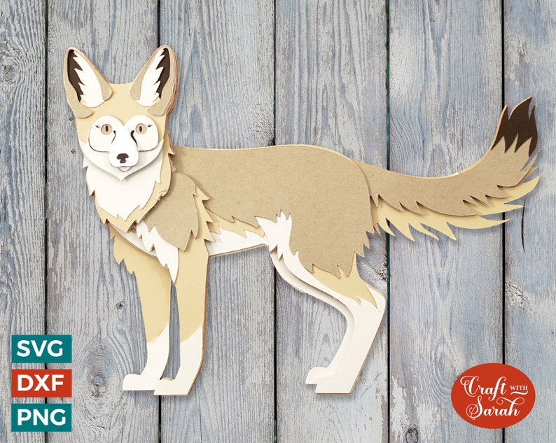 Kit Fox SVG | 3D Layered Kit Fox Cut File - Etsy Canada