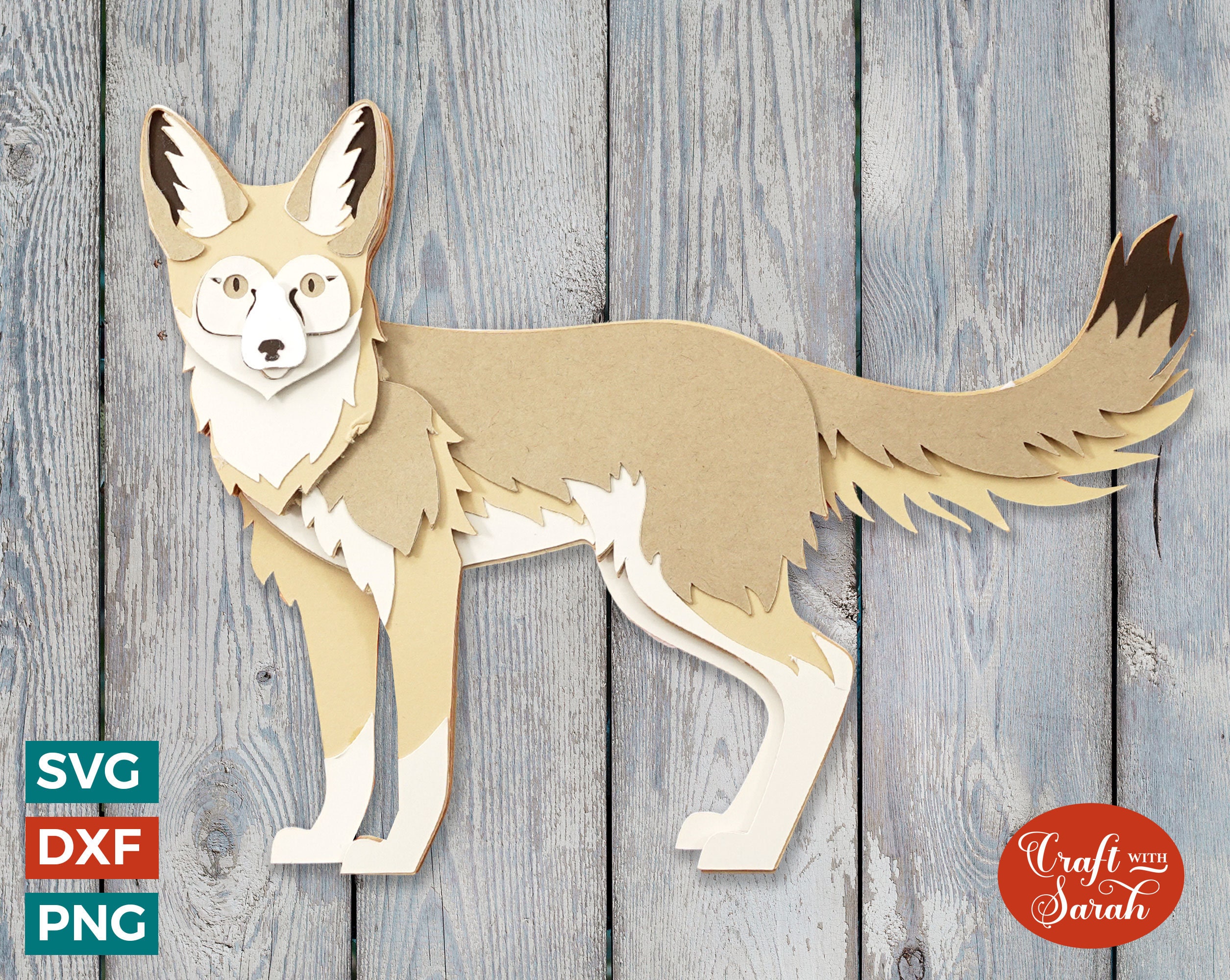 Kit Fox SVG | 3D Layered Kit Fox Cut File - Etsy