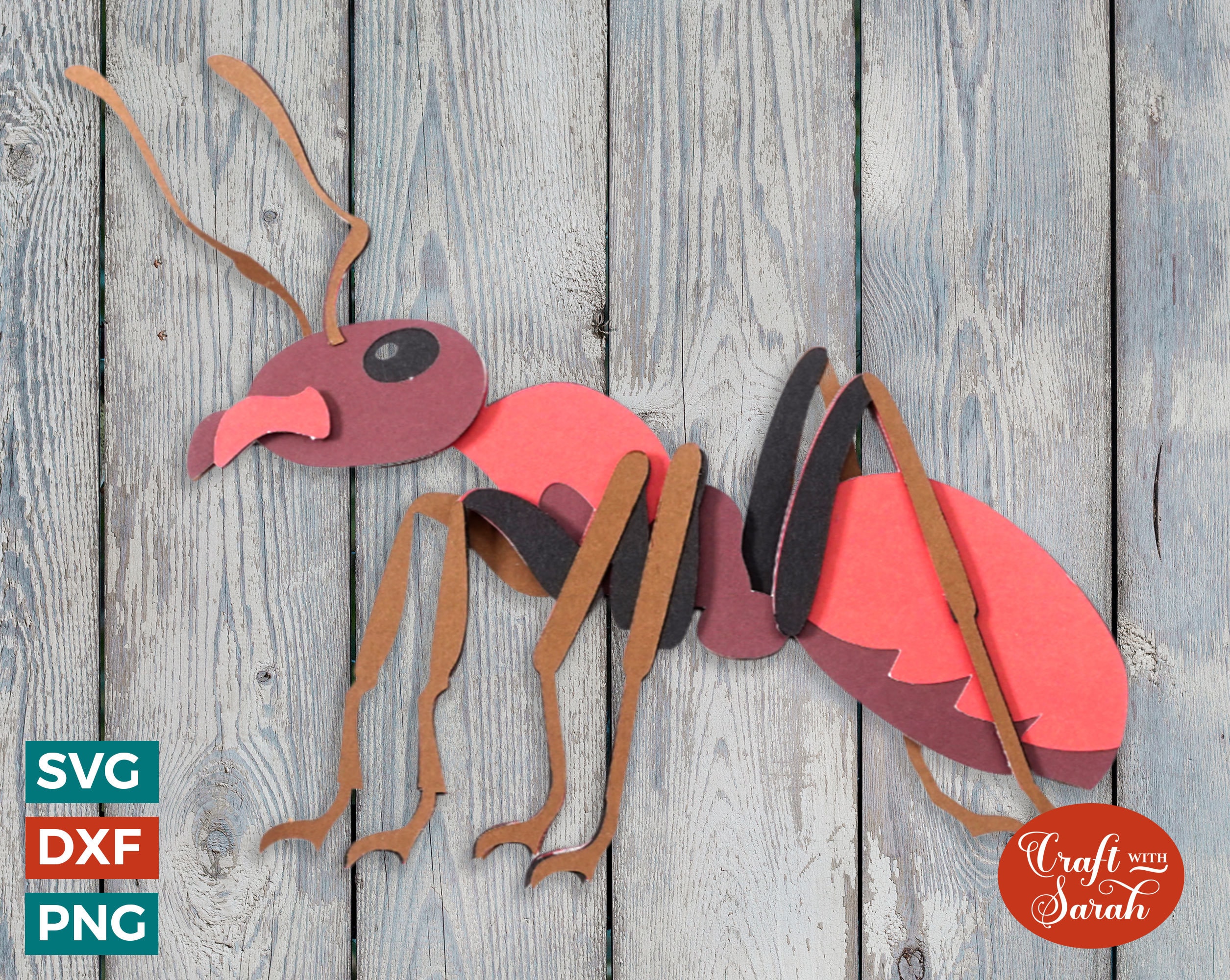 Ant SVG | 3D Layered Ant Insect Cutting File - Etsy Australia