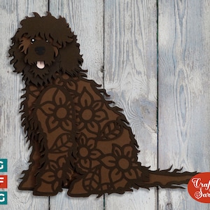 Archivo de corte de perro de agua Barbet SVG / Barbet en capas