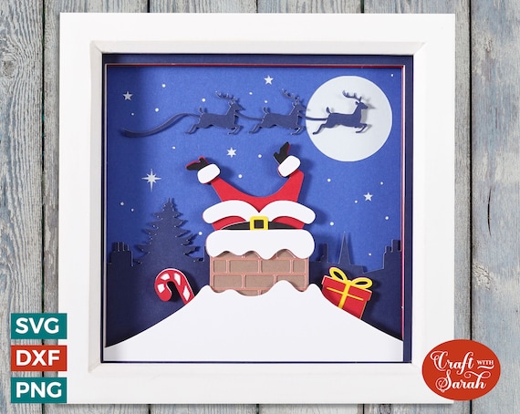 シャドーボックス作品(サンタクロース)