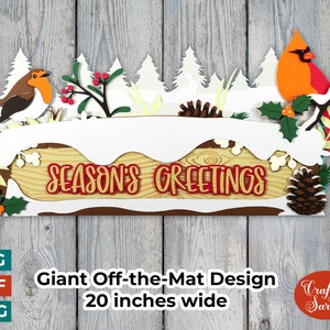 GIANT winterbord SVG | Off-the-Mat sneeuwscène SVG