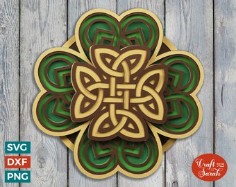 Celtic Mandala SVG File | Layered Celtic Mandala Cutting File