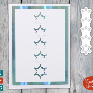 Snowflakes Cut Tuck Card SVG | Cut & Tuck Greetings Card 22