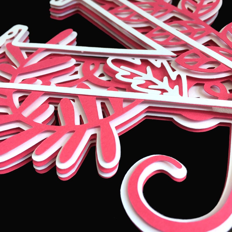 Download Letter V 3D Alphabet SVG for Cricut 3D SVG V Monogram | Etsy