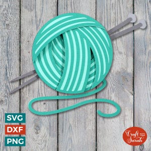 Stricken SVG | Mehrschicht-Stricknadeln mit Stricknadeln