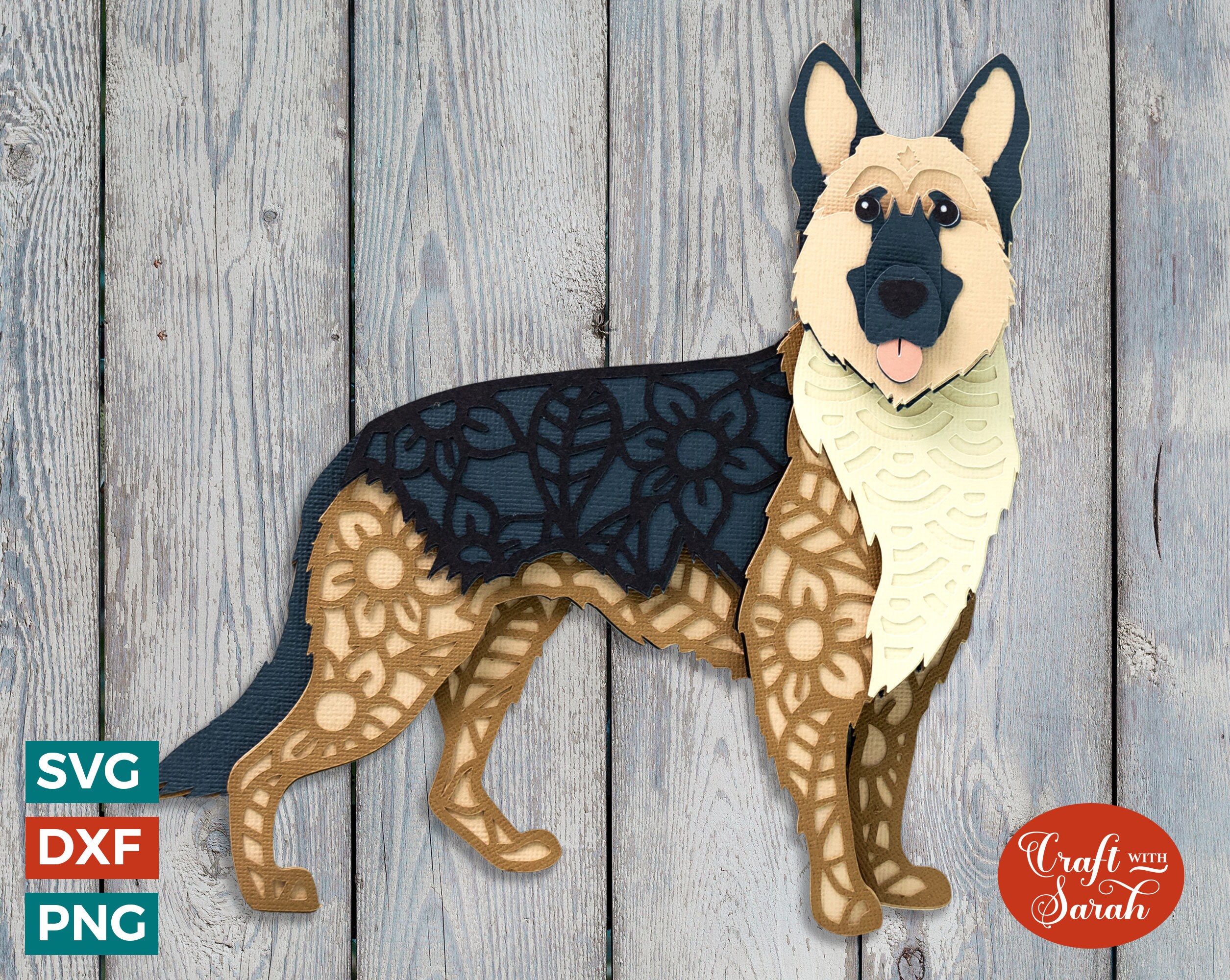 Facile Comment Dessiner Un Chien Berger Allemand Berger allemand SVG Fichier de coupe alsacienne en couches - Etsy Canada