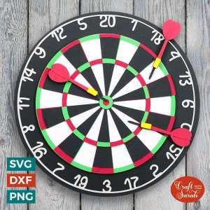 Darts SVG | Dartscheibe und Darts Schneidedateien