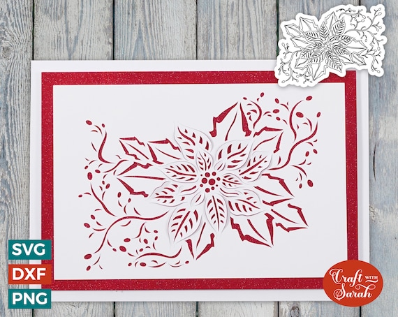 Weihnachtsstern Karte | "Cut & Fold" Grukarte 19 - Etsy.de