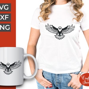 Águia americana em voo SVG | Águia americana em vinil