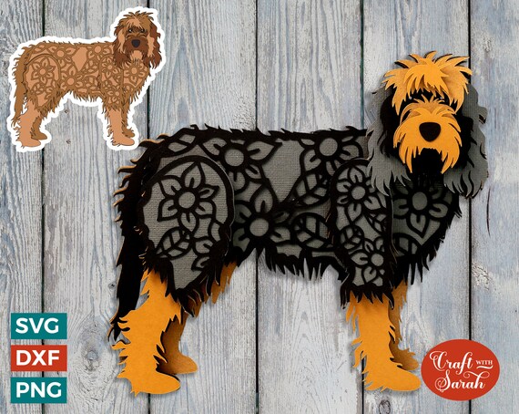 Otterhound SVG Layered Otterhound Dog Cutting File Ireland