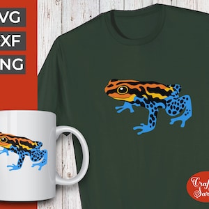 Grenouille fléchette empoisonnée SVG | Grenouille fléchettes empoisonnée en vinyle