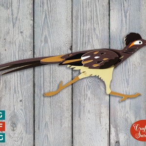 Roadrunner SVG | Layered Roadrunner Cutting File