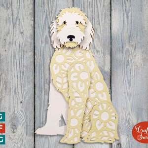 Golden Doodle SVG | Geschichtete Goldendoodle Plotterdatei