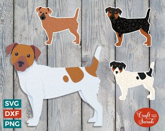 Jack Russell SVG | Layered Jack Russell Cutting File