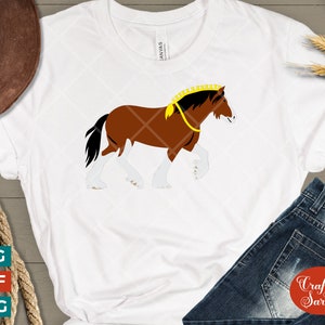 Shire Horse SVG | Layered Vinyl Shire Horse Cutting File