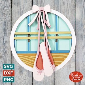 Ballet SVG | Layered Ballet Dancer Shoes Cut Files