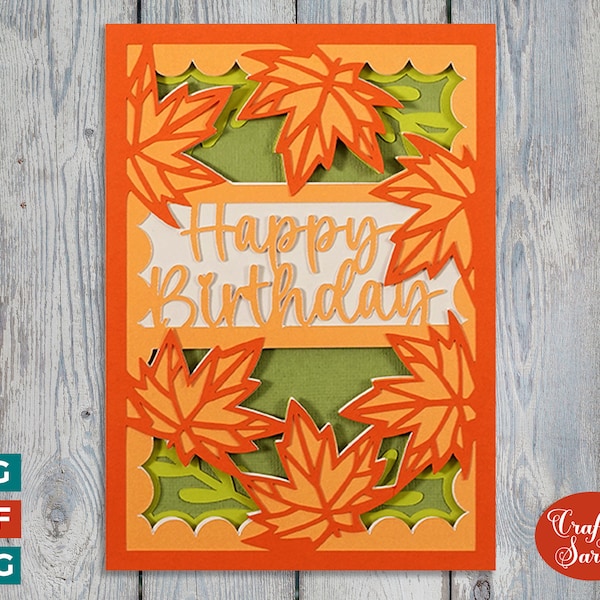 Autumn Birthday Card - Etsy