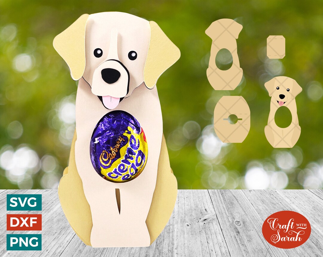 Labrador Egg Holder SVG Easter Labrador Chocolate Egg Holder Etsy
