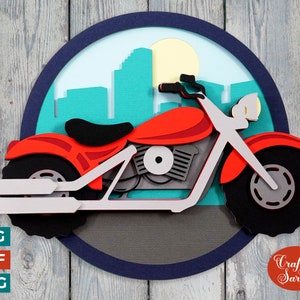 File di taglio SVG per moto / Biking a strati