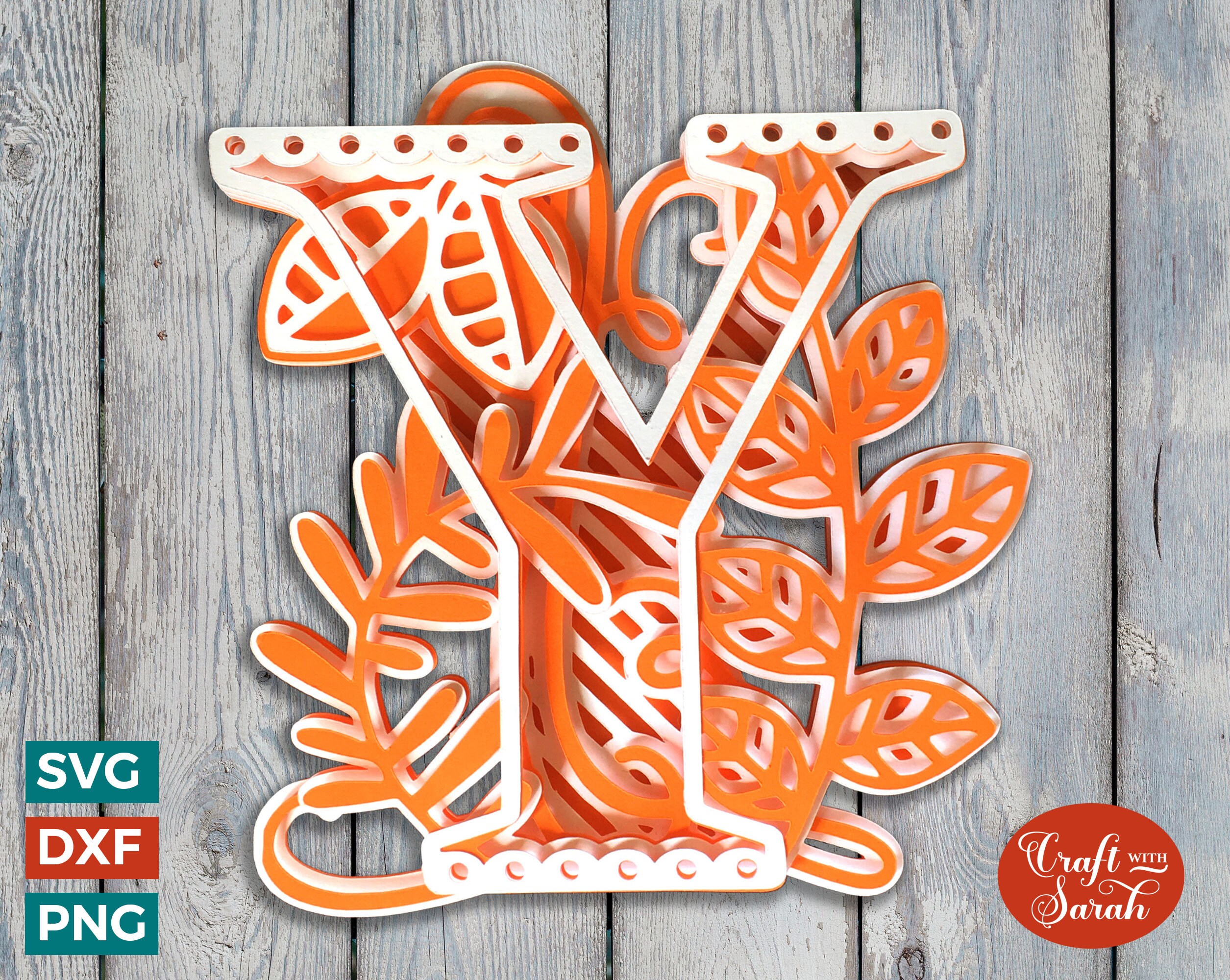 Letter Y 3D Alphabet SVG for Cricut, 3D SVG Y Monogram
