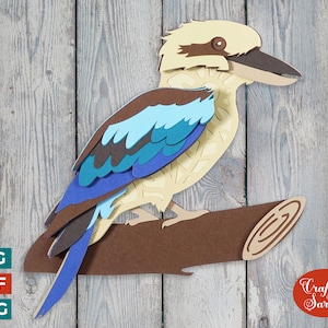 Kookaburra SVG | Layered Kookaburra Cutting File