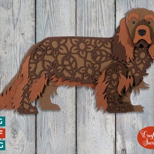 Sussex Spaniel SVG | Layered Spaniel Cutting File